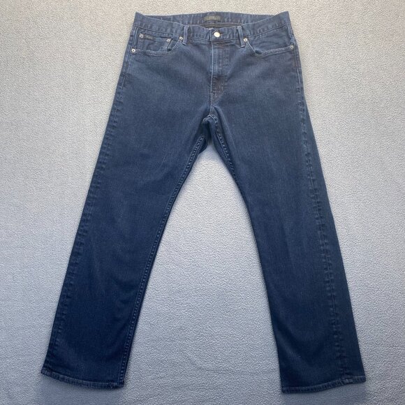 Ralph Lauren Jeans Mens measurements 34X27 Blue Denim Straight Leg Dark Wash - Picture 1 of 9